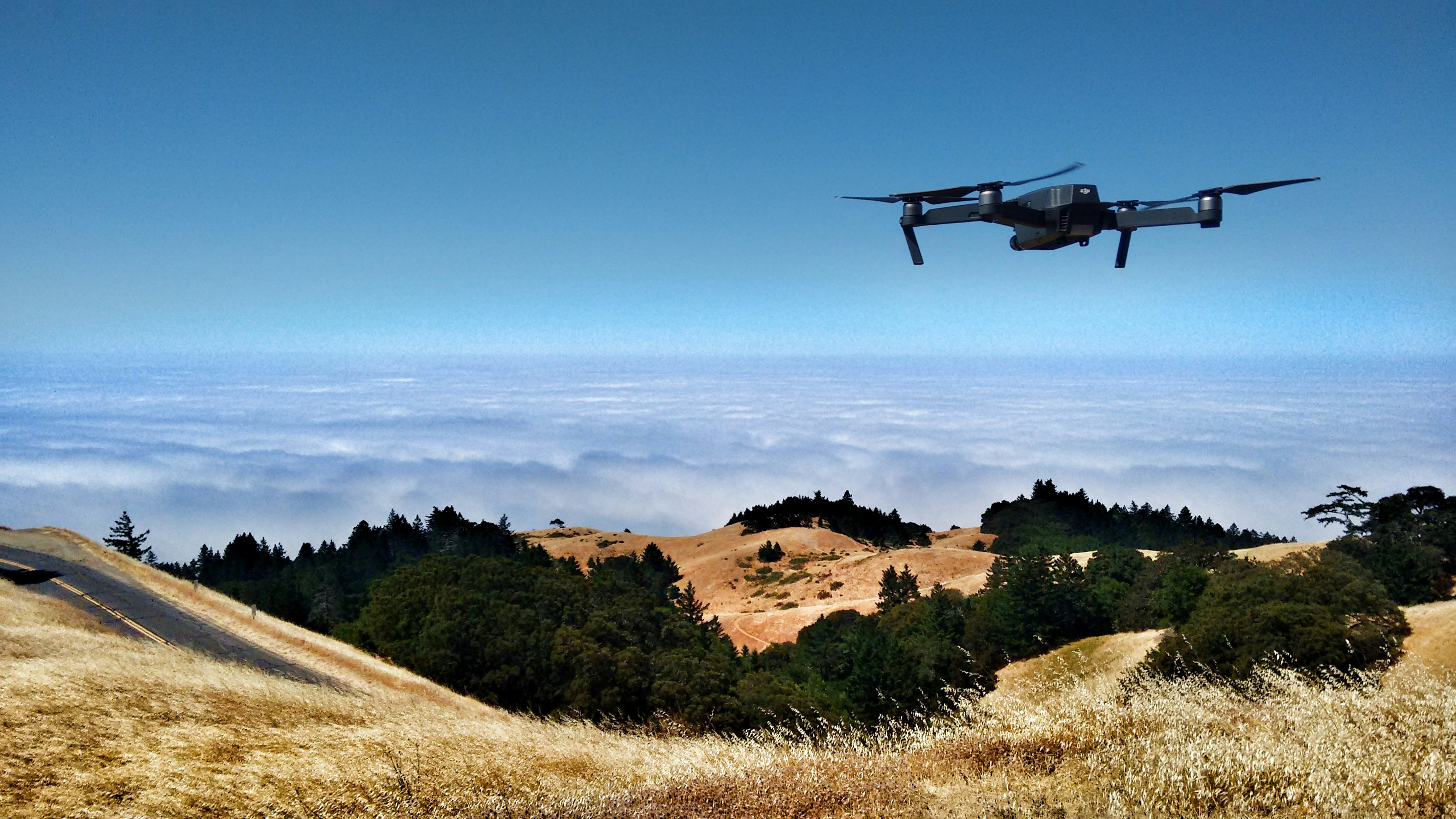 Drone in flight